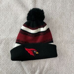 Arizona Cardinals Mens One Size Pom Pom Beanie Cap NFL Football